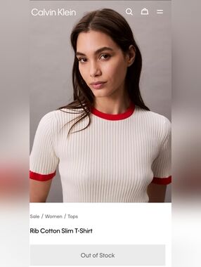 Womens Calvin Klien Top Size XL N.w.t